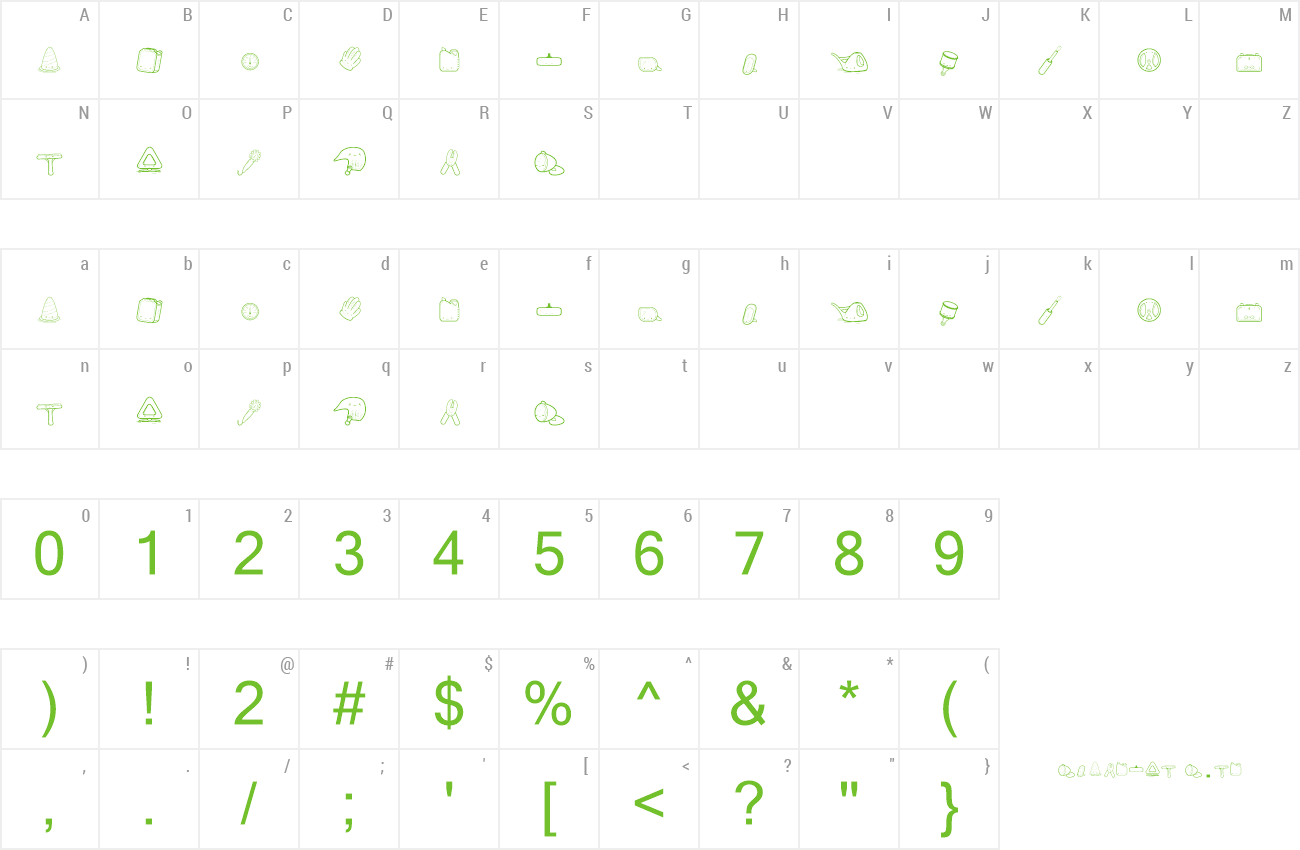 Font Toy Kars preview